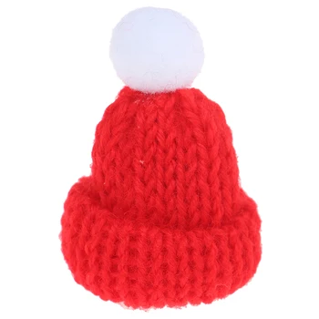 1/12 1/6 Miniaturni Pribor Božični klobuk, šal mini Okraski za božično Lollipop za punčko Slike