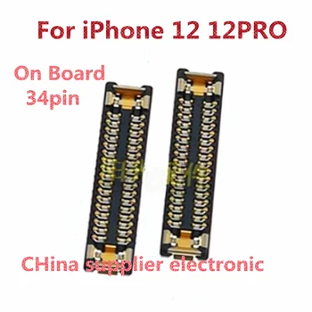 10pcs-100 kozarcev Za iPhone 12 12PRO Mobilni telefon prikaže stojalo motherboard kabla sponka priključek 34 zatiči Slike