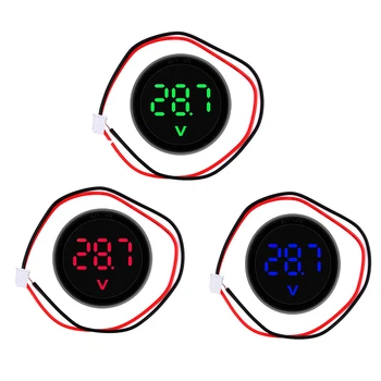 2/3/5 3x Črna Zanesljiv Avto LED Digitalni Voltmeter Za Profesionalne Meritve Vsestranskost Easy-to-read Slike