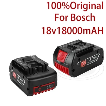 2021 18V 18000mah Akumulatorska Baterija Za Bosch 18V Akumulator, 6.0 Prenosni Zamenjava Za Bosch BAT609 lučka Slike