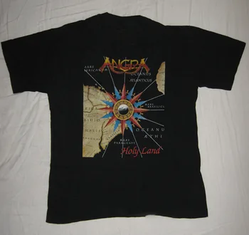 ANGRA Sveti Deželi T-Shirt Kratek Rokav Bombaž Black Unisex Velikost S do 5XL BE900 Slike