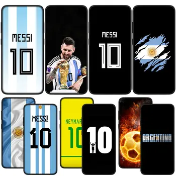 Argentina Nogometni Število 10 7 Mehko Kritje Telefon Xiaomi Redmi Opomba 11 10 9 8 Pro 9S 10S 11S 9A 9C NFC 9T 10A 10C 8A Primeru Slike