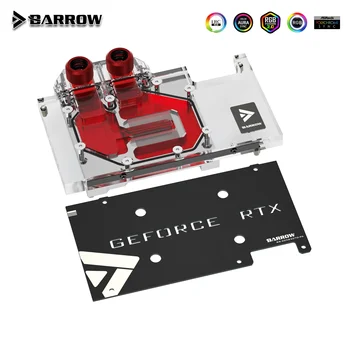 BARROW GPU Vode Blok Za ZOTAC GAMING RTX 3070 Dvojni Rob OC White Edition /8GD6 X GAMING OC Grafične Kartice Hladilnik 5V ARGB 3PIN Slike