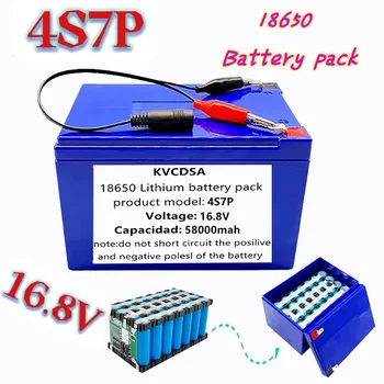 Batterie 4S7P 58000mah pour appareils 16.8 v avec BMS, onduleur Li-Ion haute puissance, nouvelle zbirka Slike