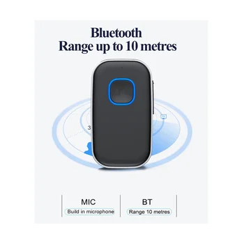 Bluetooth Sprejemnik z Mikrofonom AUX Car Audio Adapter 3,5 mm Brezžična tehnologija Bluetooth 5.0 Audio Converter Slike