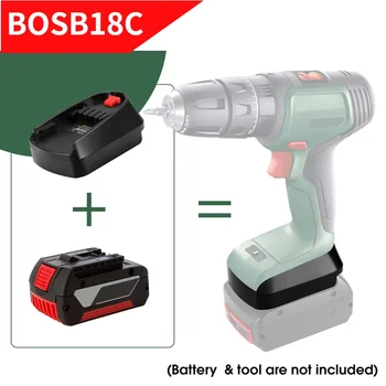 BOSB18C Baterija Adapter Za Pretvorbo Bosch 18V BAT serije litijeva baterija BAT609, da Za Bosch PBA serije litijeva baterija Slike