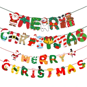 Božič Banner Santa Claus Vesel Božič Okraski Za Dom Novo Leto 2023 Navidad Noel Deco Cristmas Okraski Božič Darilo Slike