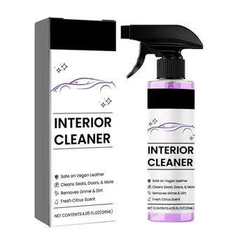 Car Interior Cleaner Avto Nego Spray 120ml Leather Cleaner & Balzam za Nego Avtomobila Spray Prenove Večnamensko Čistilno sredstvo Slike