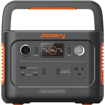 Jackery Explorer 300 Plus Portable Power Station, 288Wh Backup LiFePO4 Baterije, 300W NAPAJALNIK Vtičnice, je 3,75 KG Solarni Generator za RV Slike