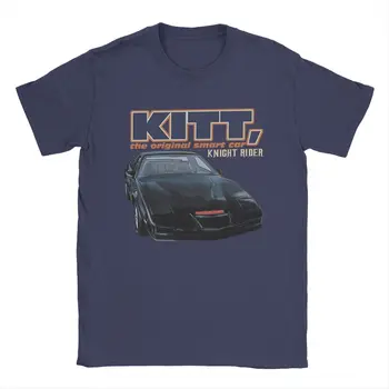 Knight Rider Original Smart Avto T Shirt za Moške, 100% Bombaž Smešne Majice O Vratu Tee Majica Kratek Rokav Obleka Original Slike