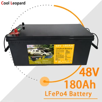 Litij-Železo Fosfat Baterija 48V 180Ah LiFePO4 Vgrajen BMS/ Primeren Za RV In Pripravljenosti Moč Sončne Energije Sistema Slike