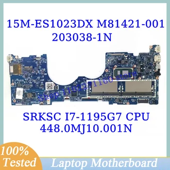 M81421-001 M81421-501 M81421-601 Za HP 15M-ES1023DX W/SRKSC I7-1195G7 CPU 448.0MJ10.001N Prenosni računalnik z Matično ploščo 203038-1N 100% Test Slike