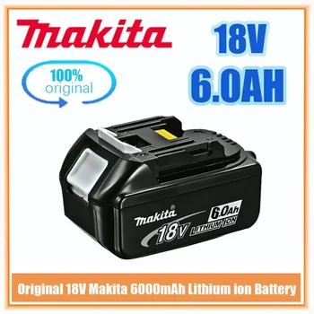 Makita Original 18V 6000mAh Litij-ionska Akumulatorska Baterija 18v vaja Zamenjava Baterije BL1860 BL1830 BL1850 BL1860B Slike