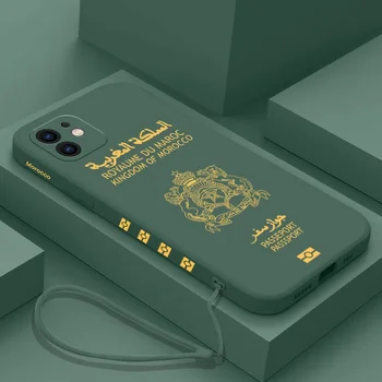 Maroko Potni list mobilni Telefon, Ohišje Za Samsung Galaxy S22 S23 S20 S21 Ultra Plus FE S10 4G S9 Opomba 20 10 Plus Z Vrvica Pokrova Slike