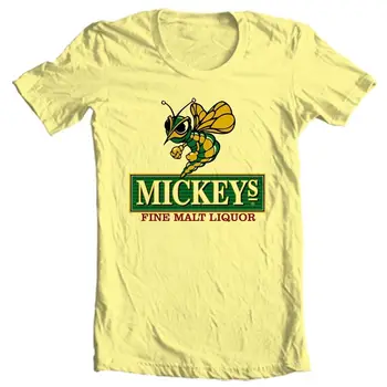 Mickeys Sladni Irski alkoholnih Pijač Pivo T-shirt za moške redno fit graphic tee rumena Slike