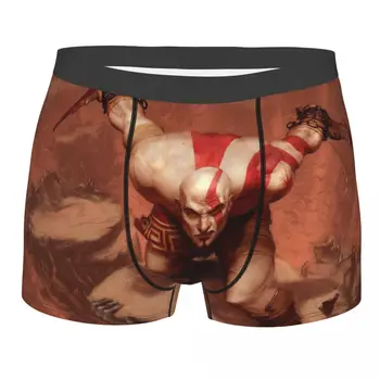 Moški, Bog Vojne Bojevnik Perilo Kratos Igri Smešno Boxer Kratke Hlače Moški Poliester Spodnjice Plus Velikost Slike