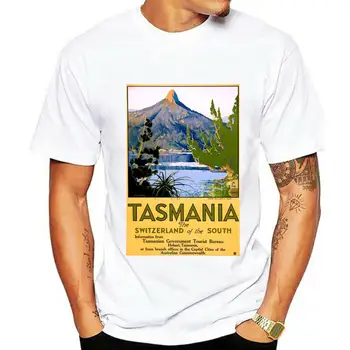 Moški t-shirt Letnik Potovanja Plakat Avstraliji, Tasmaniji tshirt Ženske majica s kratkimi rokavi Slike