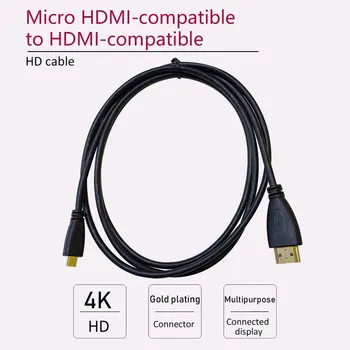 Novi Mikro HDMI (združljiv S HDMI-združljiv Kabel 4K Za 4 priključek Mikro HDMI (združljiv S HDMI-združljiv Kabel Adapter Hitra dostava Slike