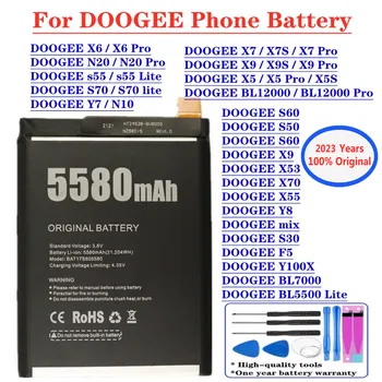Novi Originalni Doogee Baterija Za DOOGEE S30 S50 S60 X55 F5 BL7000 N10 N20 Pro BL5500 s55 lite X53 X70 Y100X X5 X7 S S X9 S X6 Pro Slike