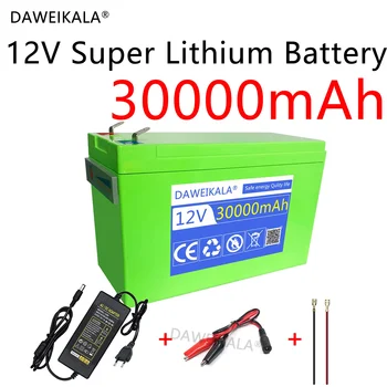 NOVO 12V Baterija 30Ah Vgrajen Visoko zmogljivimi 30A BMS 18650 Litijeve Baterije za Električna Vozila Baterije 12,6 V Polnilnik Slike