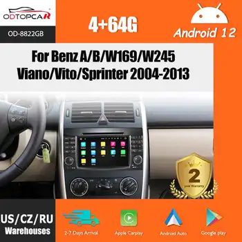 Odtopcar Za Avto Radio Bluetooth Mercedes W169 Carplay Android Auto w245 Sprinter W906 Avdio zaslon na Dotik W639 GPS Navigacija Slike