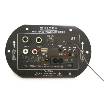 Ojačevalnik Odbor S Optični Audio Bluetooth AMP USB TF Predvajalnik Audio Subwoofer Za Dom Avto (EU Vtič) Slike