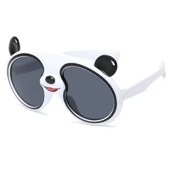 Otroška sončna očala moda otroška sončna očala moda dekleta fantje srčkan risanka panda sončna očala proti bleščanju anti-sevanje Slike