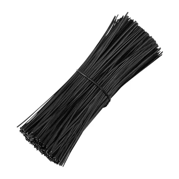 OUNONA 500pcs 15 cm, Plastična obloga Železne Žice, Električni Kabel Vezi Kravato Organizator Električni Kabel Vezi (Black) Slike