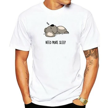 Poletje Ženske T-shirt Koala Natisnjeni T-shirt Kratek Rokav T Shirt Smešno Priložnostne O Vratu T-shirt Gospe Tee Vrh Slike