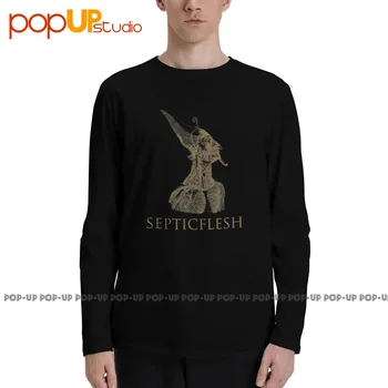 Septic Flesh 'Občestva' Dolg Rokav T-Majice, T-shirt Tee Novo Bombaž Preplete Najboljše Kakovosti Slike