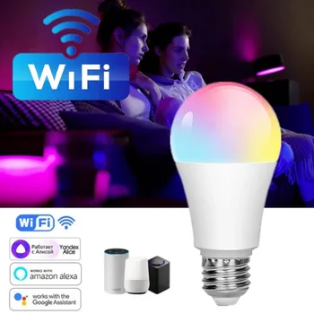 Smart WiFi RGB LED Luči 15W Led Žarnice Cozylife APP Zatemniti Žarnic Deluje Z Alexa googlova Domača stran Glasovni Nadzor Čarobno LED Lučka Slike
