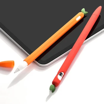 Srčkan Rastlinskih Silikonsko Ohišje Za Apple Svinčnik 1 2 Pero Zaščitni Rokav Kože Pokrovček, torbica Pen Za iPad Svinčnik 1. 2. generacije Slike