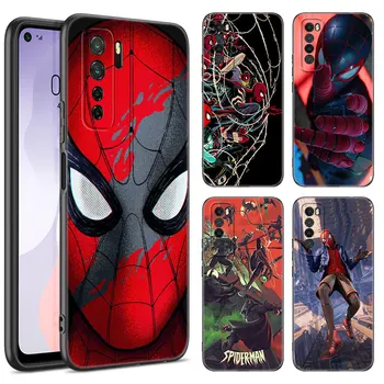 The Amazing Spider-Man Primeru Telefon Za Huawei Nova 7 9 10 SE 5T 7i 8i 9Z Y90 Mate 10 20 30 Lite 40 50 Pro 50E Mehko Črni Pokrov Slike