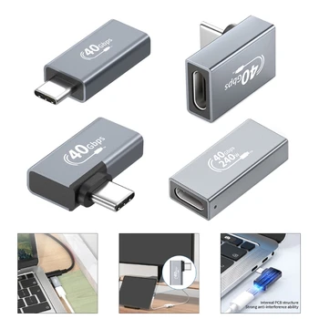 USB C Adapter 100W Hitro Polnjenje &40Gbps Prenos Podatkov Združljiv za Različne Naprav, ki so Združljive za Tip C Novo Dropship Slike