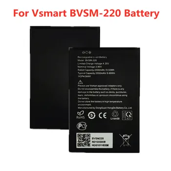 Visoka Kakovost BVSM 220 Baterija Za VSMART BVSM-220 BVSM220 2550mAh Baterijo Telefona, Bateria Baterije, ki je Na Zalogi, Hitra Dostava Slike