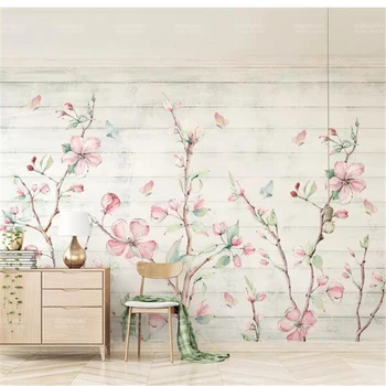 wellyu steno papirjev doma dekor ozadje po Meri Akvarel češnjevega lesa zrn metulj TV ozadju steno stensko ozadje Slike