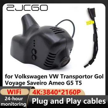 ZJCGO 4K Wifi 3840*2160 Avto DVR Dash Cam Fotoaparat, Video Snemalnik za Volkswagen VW Transportor Gol Potovanje Saveiro Ameo T5 G5 Slike