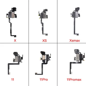 Zvočnik pri ušesu S Flex Kabel Za iPhone X XR XS Max 11 Pro Max Slušalka S Svetlobno Tipalo Flex Popravila Zamenjava Slike